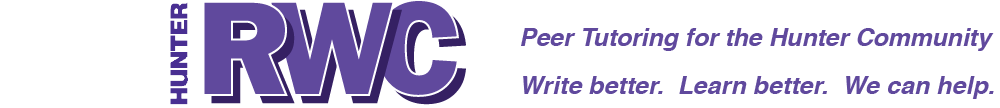 Hunter College Rockowitz Writing Center Logo